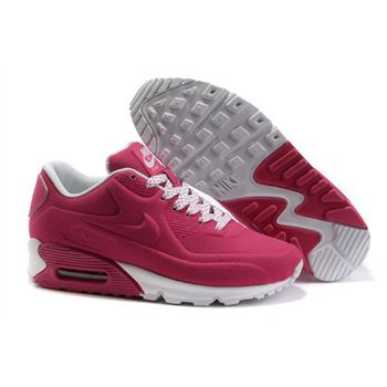 Nike Air Max 90 Hyp Prm Women Red White Running Shoes Cheap